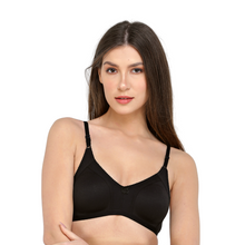 Load image into Gallery viewer, Deevaz Combo of 2 Soft Spacer Cup Full Coverage Bra in Nude &amp; Black Colour.