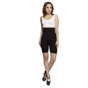 Deevaz Black Colour High Waisted Tummy Tucker With Medium Compression.