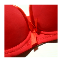 Load image into Gallery viewer, Deevaz Padded Women&#39;s Cotton Rich Medium Coverage Wired Push-Up Bra In Red Colour.