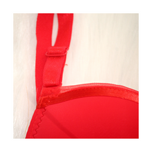 Load image into Gallery viewer, Deevaz Padded Women&#39;s Cotton Rich Medium Coverage Wired Push-Up Bra In Red Colour.