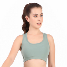 Load image into Gallery viewer, Deevaz Medium Impact Sports Bra In Sea Green Colour