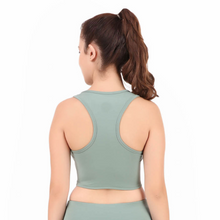 Load image into Gallery viewer, Deevaz Medium Impact Sports Bra In Sea Green Colour