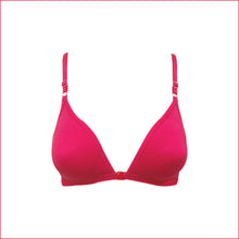 Load image into Gallery viewer, Combo of 2 Cotton front open T-Shirt Bra - Dark Pink &amp; Blue
