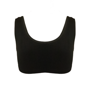Deevaz Medium Impact Non-Padded non-wired Sports Air Bra in Black Colour for Teenagers