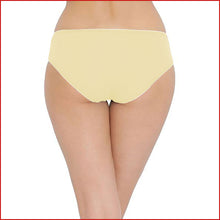 Load image into Gallery viewer, Deevaz Cotton Rich Mid Waist Hipster Panty with Side Lace Panel detail in Skin