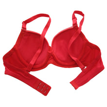 Load image into Gallery viewer, Deevaz Padded Women&#39;s Cotton Rich Medium Coverage Wired Push-Up Bra In Red Colour.